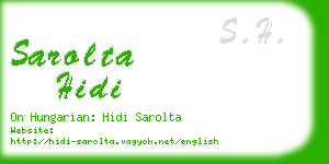 sarolta hidi business card